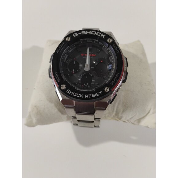 CASIO G-SHOCK GST-W1000D 5445 Solar Black Silver SS Round Ana-Digi 52mm Mens 832 - Picture 7 of 16